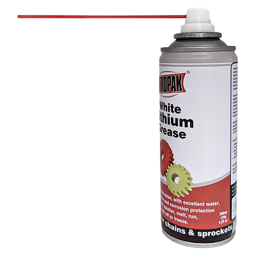 Aeropak High Performance Lubricant Spray White Lithium Grease Spray Long Lasting Lubrication Excellent Water And Heat Resistance, Corrosion Protection And Film Strength