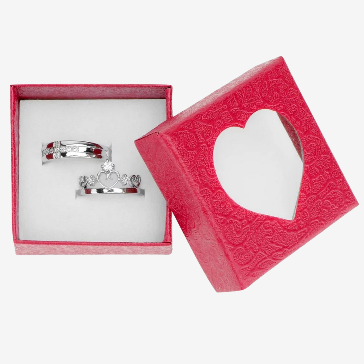 Couple rings a pair of love time promise ring woman and man simple and lively adjustable custom ring