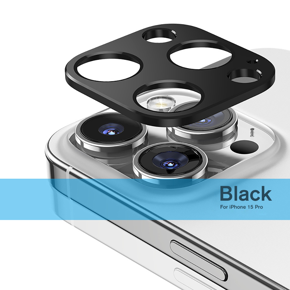 Relaxtoo For iPhone 15 Pro Aluminum Alloy Camera Protector Cover For