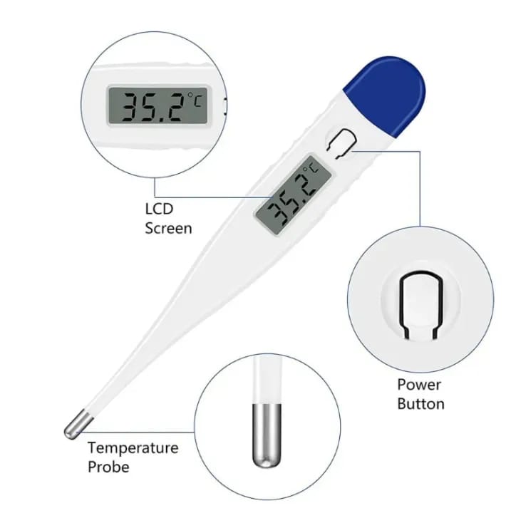 Digital Thermometer Head Fever Forehead Thermometer Home Test Temperature