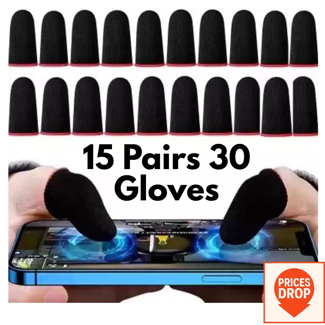 2.8🎮✨Mobile Gaming Thumb Sleeves | Ultra Smooth Touch Control Finger Gloves for Fast Response & High Accuracy Gameplay | Sweat Proof Gaming Accessory | Prices Drop Store