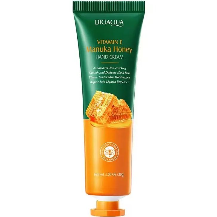 BIOAQUA Manuka Honey Hand Cream Vitamin E Natural Moisturizing & Nourishing Cream 30g