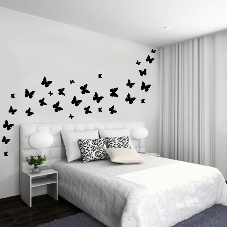 Pack of 30 Wooden 3D Butterflies Brown Black Wall Decor MDF Laminated Cutouts for Kids Bedroom