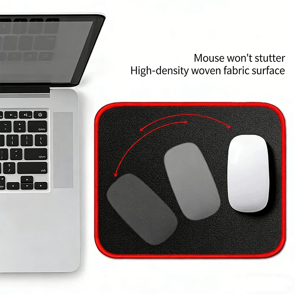 Premium Rubber Mouse Pad – Portable Rollable Gaming Mouse Mat, Non-Slip Base, Washable Soft Desk Pad for Laptop, Computer & Office Use