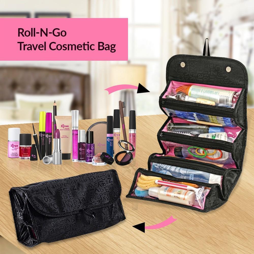Makeup Organizer & Cosmetic Bag for Ladies Black