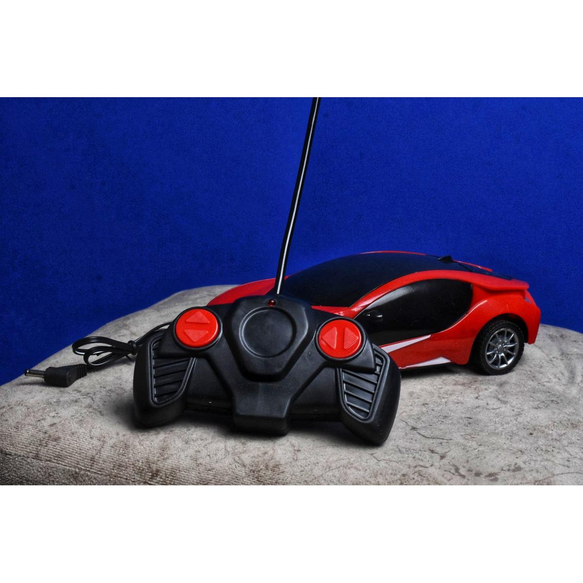 Remote Control Sports Car Rechargeable with 3D Lighting Booster Speed Toy for Kids
