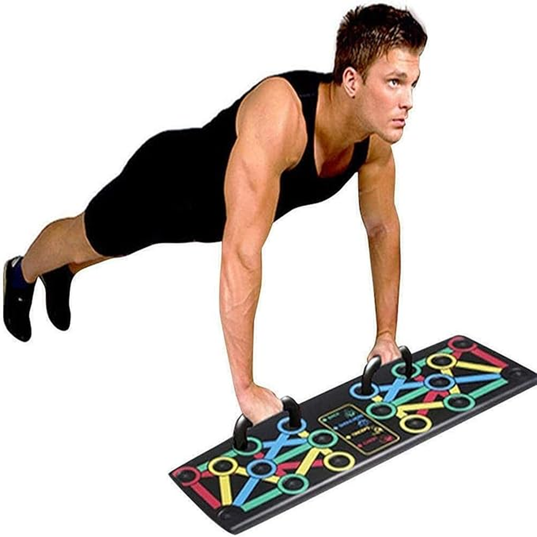 14 in 1 Foldable push-up board. Push-Up Rack Board Folding Push up Board with Handles for Muscle Training, Home Workouts Exercise Body Building Rack for Home and Outdoor, ABS Push-up Stand for Muscles, Triceps, Chest and Abdominal Gym Training