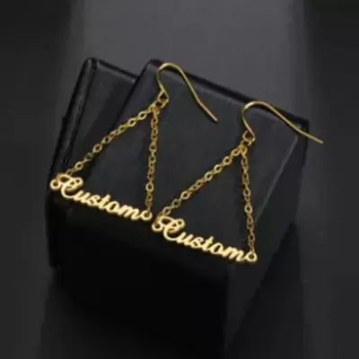 Buy Personalized Earrings With Name Online In India - Etsy India