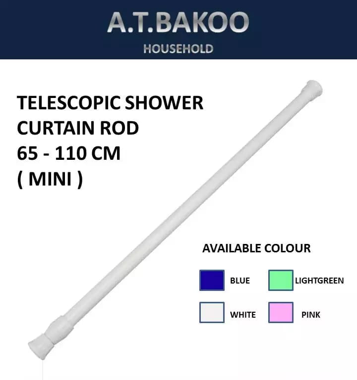 Extendable Telescopic Tension Curtain Rail Pole Rod Shower 65 110cm Online At Best S In Stan
