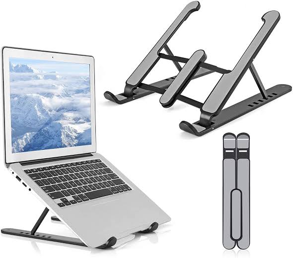 Laptop Stand, Portable Aluminum Laptop Stand, Ventilated Laptop Holder