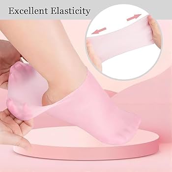 Silicone Gel Moisturizing Sock Prevent Foot Heel Crack Shoes