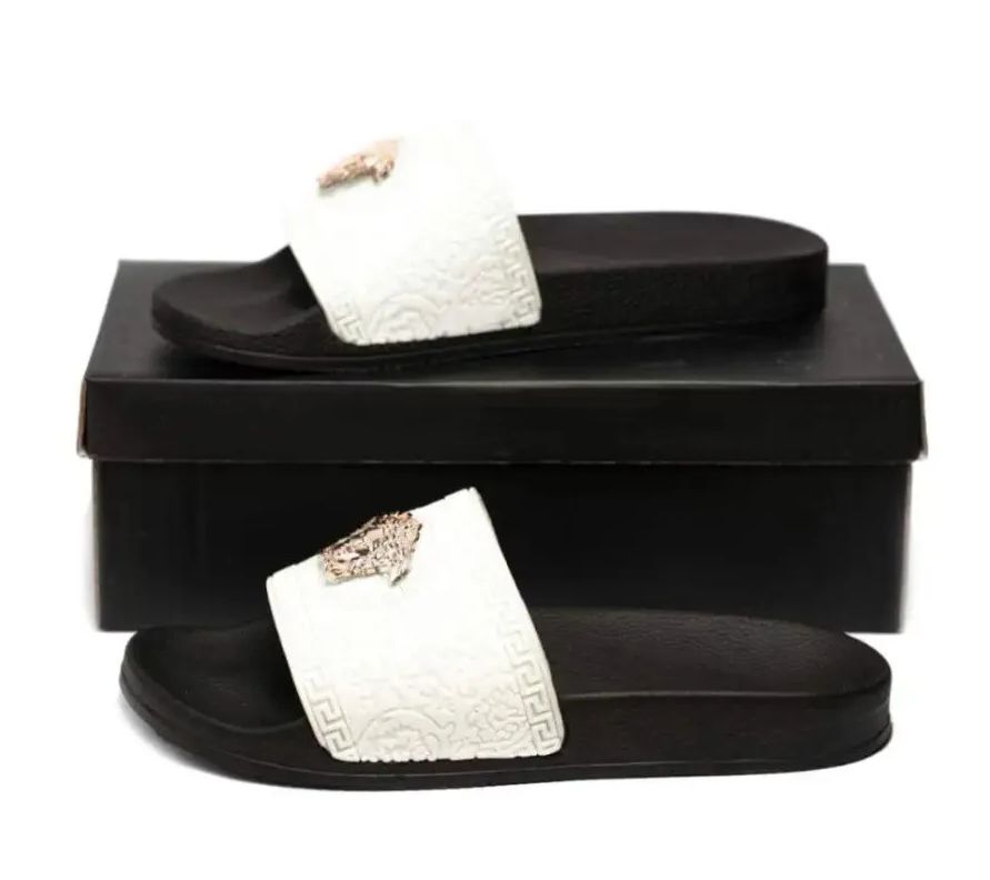 Fashion Mens Premium Quality Comfort Rubber Slippers For Boys With Golden Logo - Stylish Slipper For Mens House Slippers For Mens Flip Flops For Mens