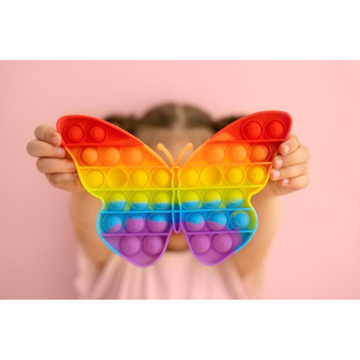 Silicon Pop It Fidget Toy POP Bubble Squeeze Sensory Fidget Toys Pop It Toy Special Needs Stress Reliever, Push Bubble Gadget