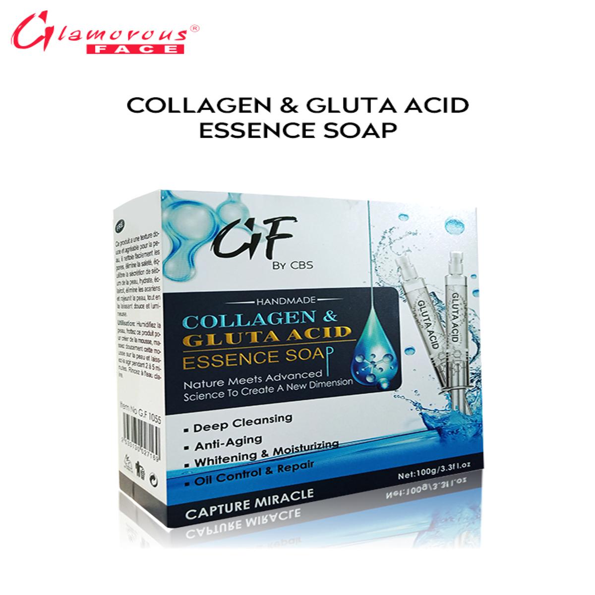 Glamorous Face Collagen And Gluta Acid Soap , Handmade Soap | Deep Cleansing | Anti - Aging | Moisturizing | Oil Control And Repair Capture Miracle