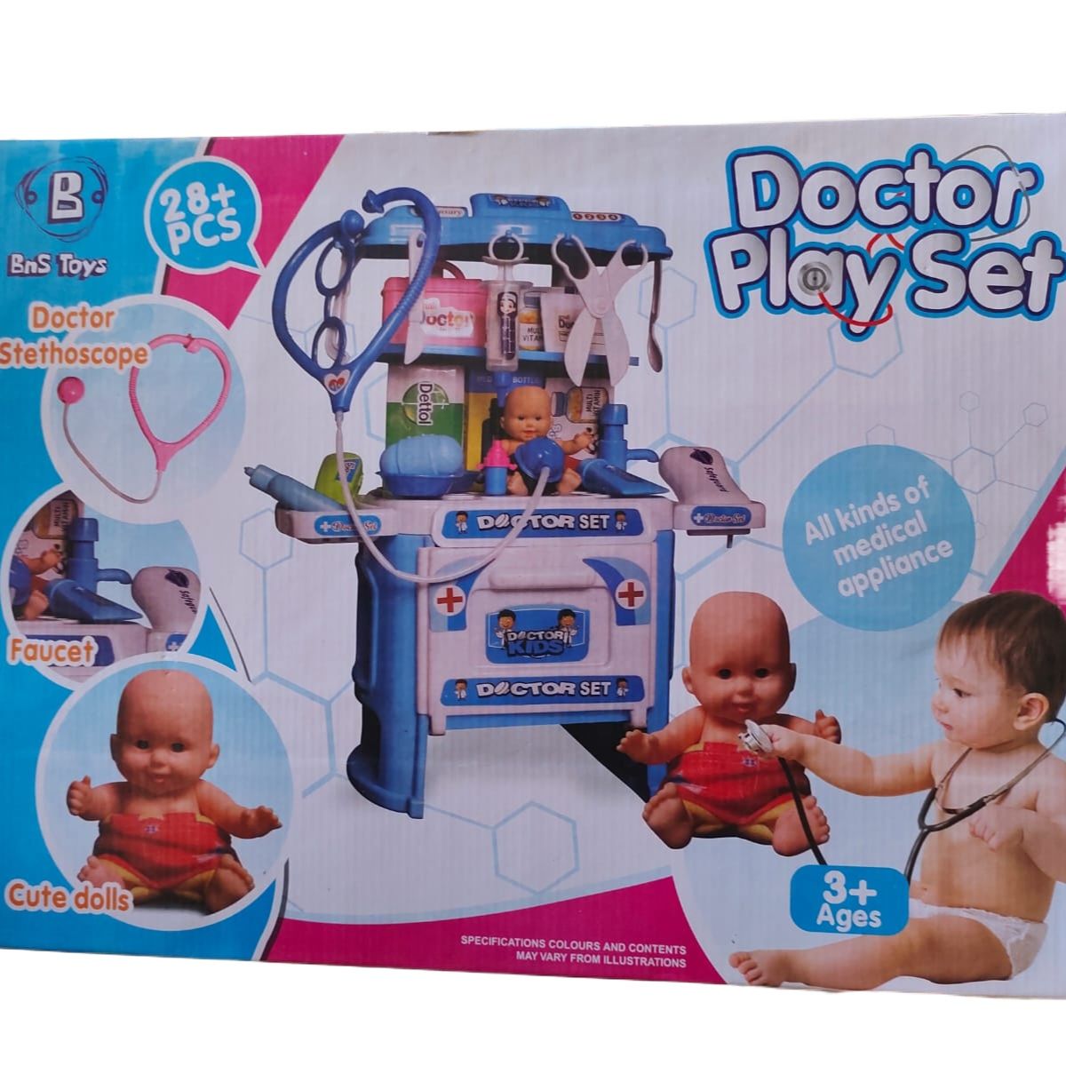 Doctor Play Set For Kids 28 Pcs Pretend Play Doctor Set in Upto 1.5ft Height