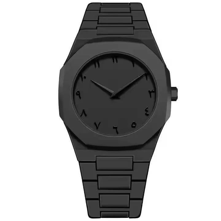 Bin-b Nautilus Watch for Men Stainless Steel Strap Quartz Watch Business and Ultra Thin Style Multiple Colors