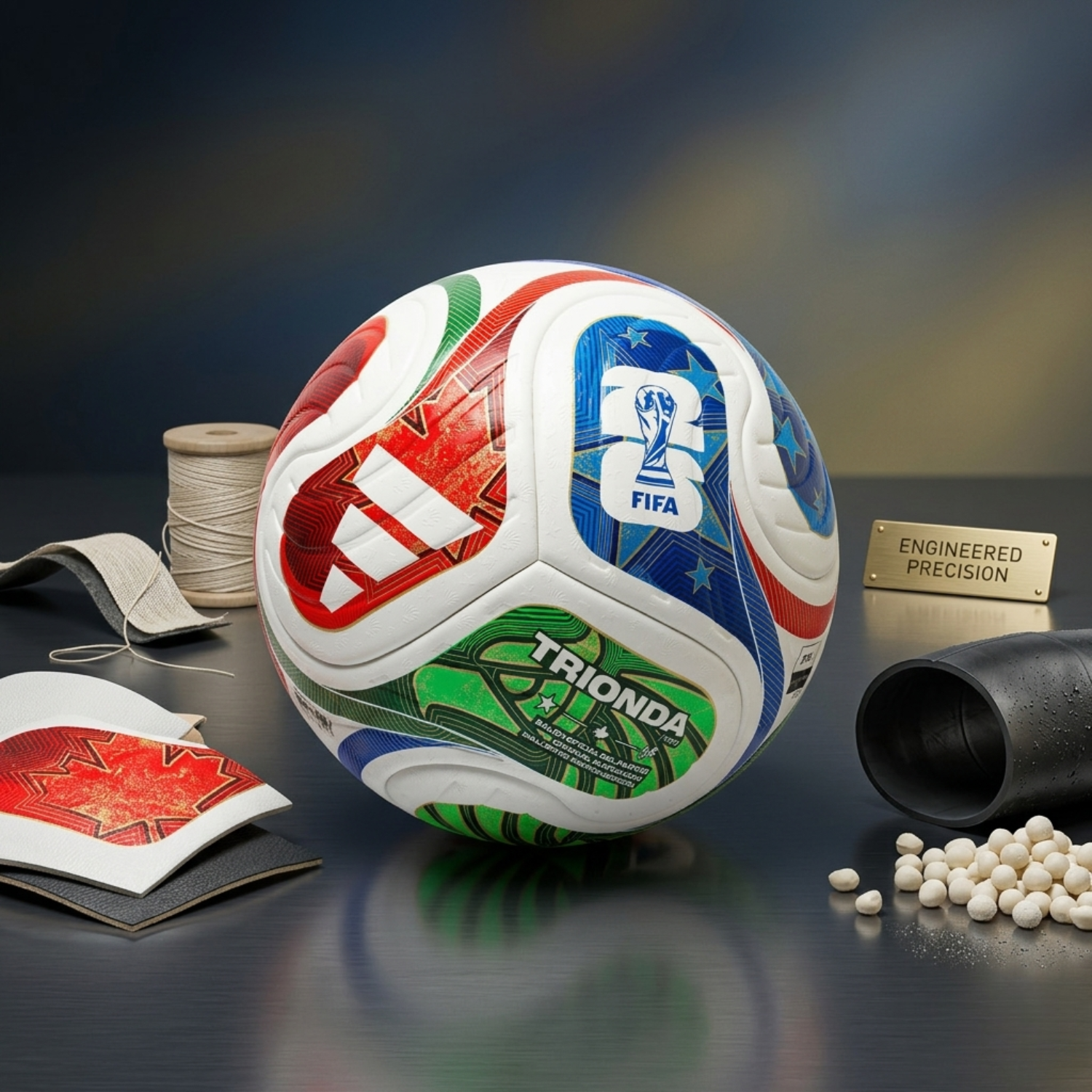 2026 Trionda FIFA Style Football Size 5 – Original Hand Stitched Soccer Ball – Premium Sialkot Handmade Match & Training Football for Kids, Teens & Adults