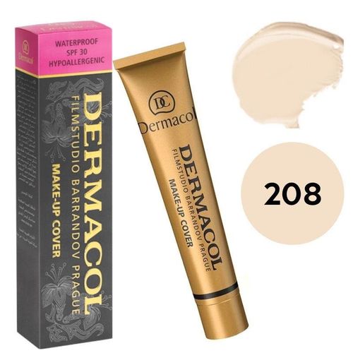 Ali & Ali Traders 208 Dermacol Makeup Cover Foundation | Full Coverage Foundation with SPF 30 | Flawless Long-Lasting Makeup | Best Results & Coverage Foundation | Best Gift for Girls | Best Price