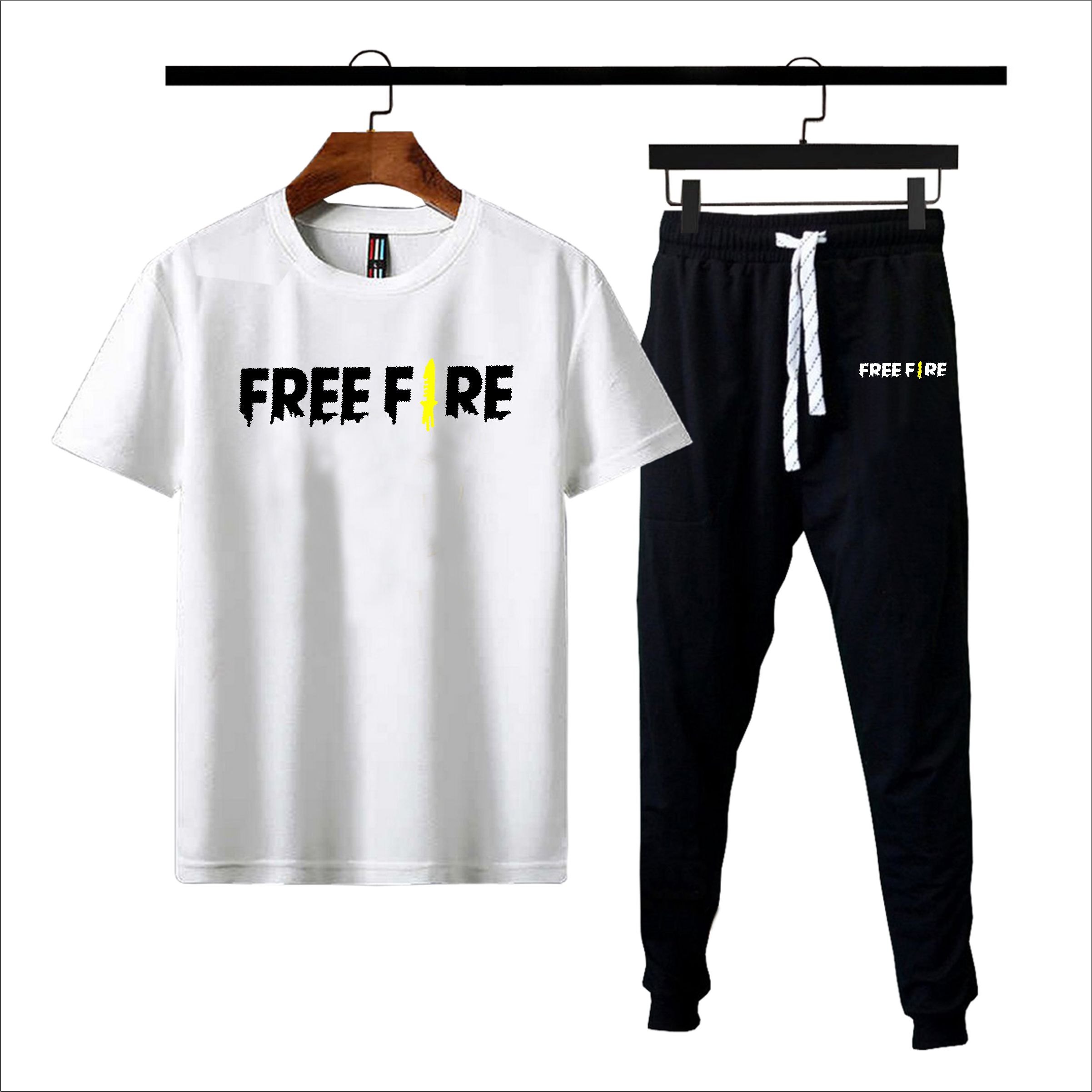 Free fire printed summer tracksuit for men premium quality best article of summer collection