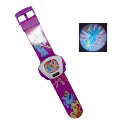 Digital Projector Wrist Watch For Girls Colors and Design May Vary