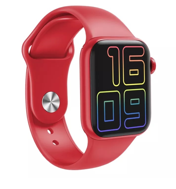 red smart watch