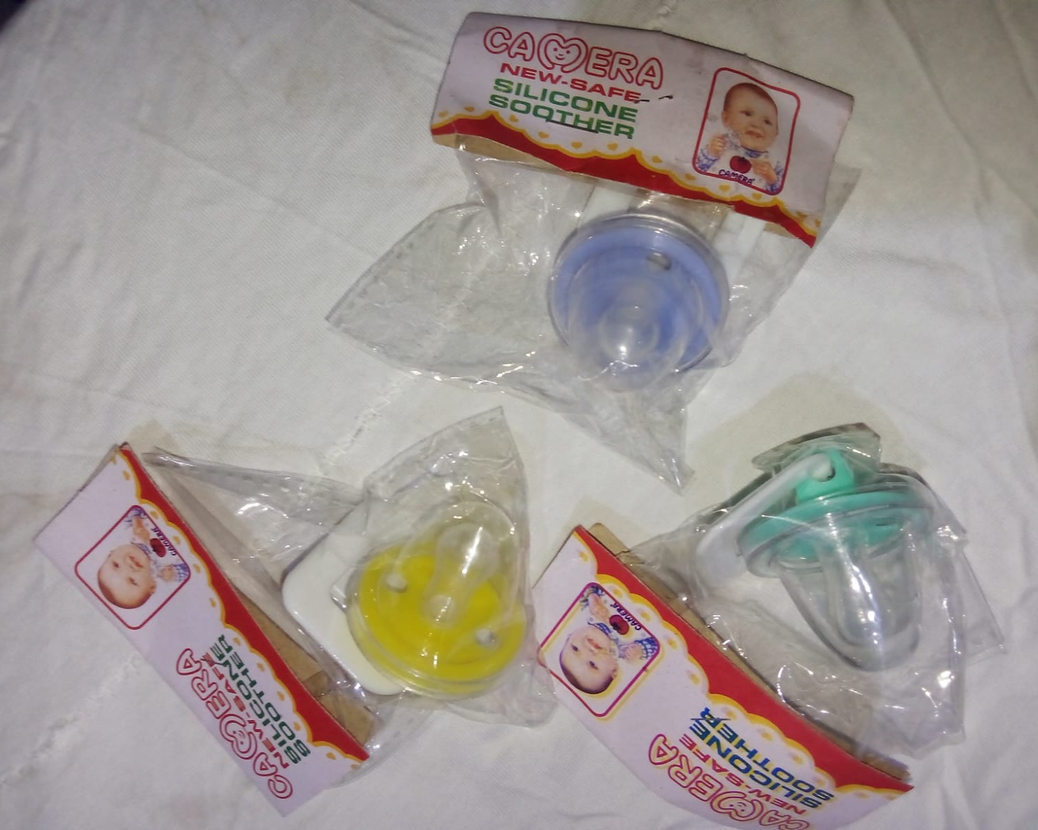 Pack of 3 ( Camera Soother ) - Pacifier - Soother - 3 Colors Soother ...