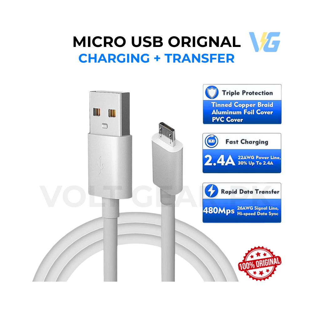 Infinix Fast Charger 10W / 18W – With Type C & Micro USB Cable – Android Fast Charging Adapter | Type A to C Cable | Infinix Wall Charger + Data Cable | Adopter with Data Cable | 11.11 Sale | 12.12 Sale