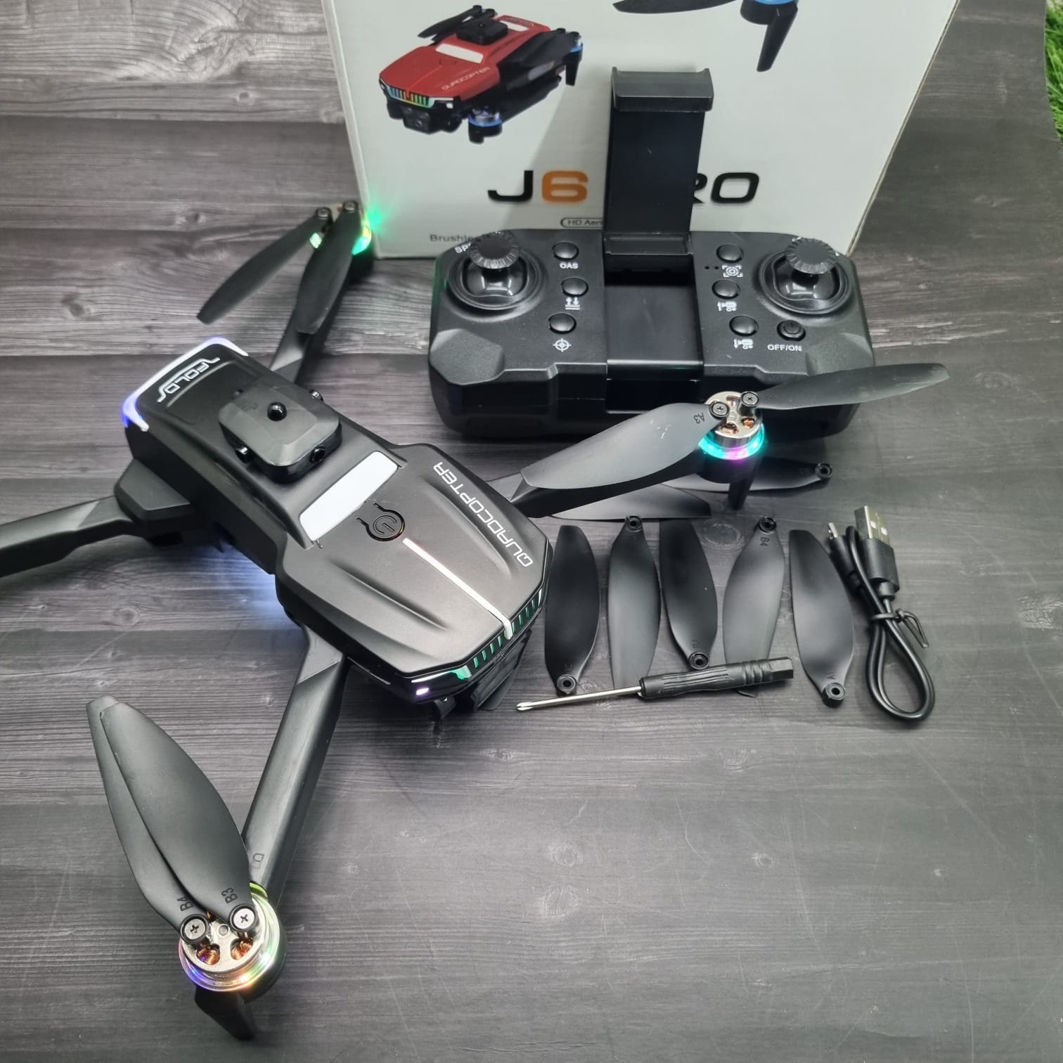 J6 Pro 1080 HD DUAL camera drone with high quality obstacle avoidance include brushless motors to smooth and stable fly