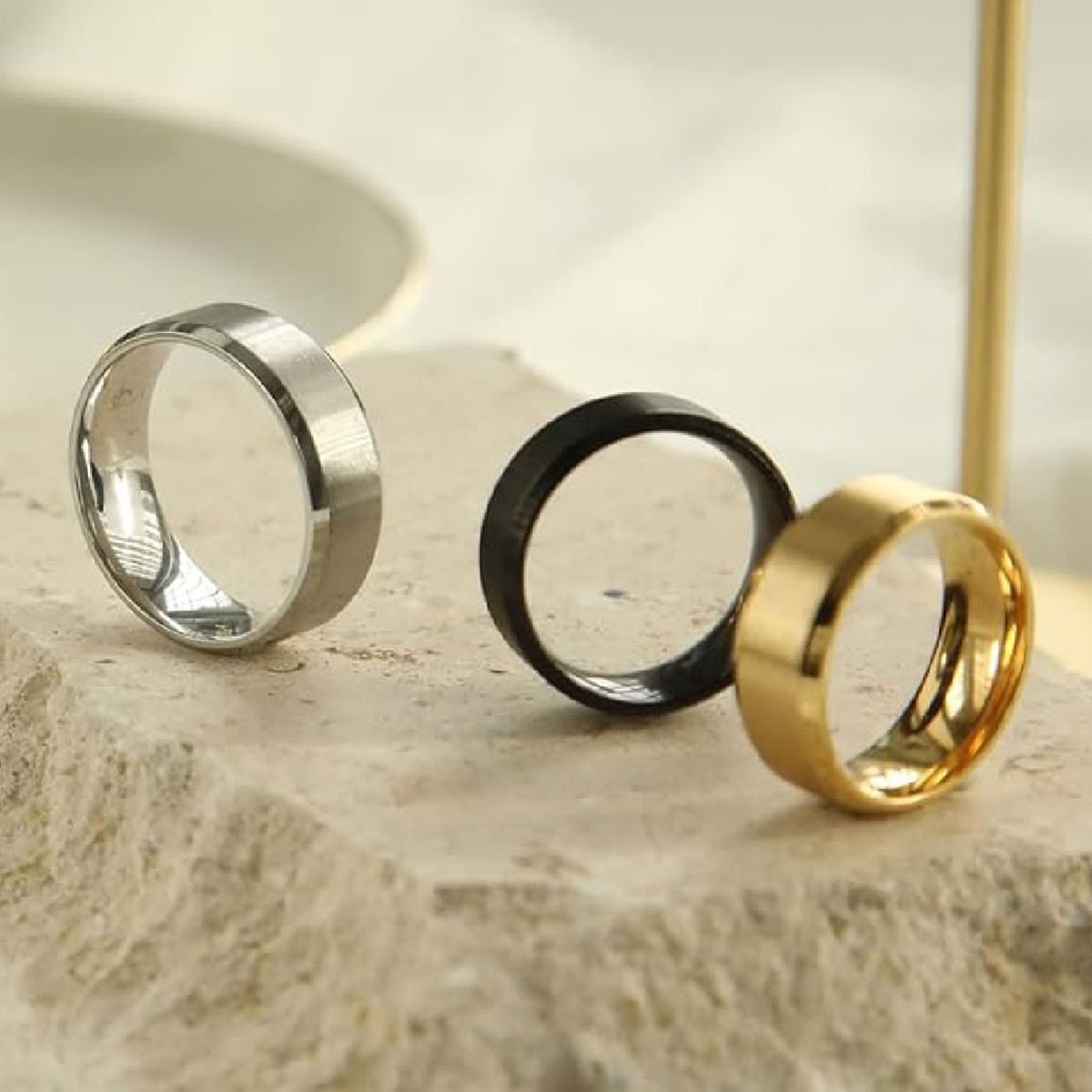 Personalized High-Shine Ring with Free Name Engraving & Gift Box