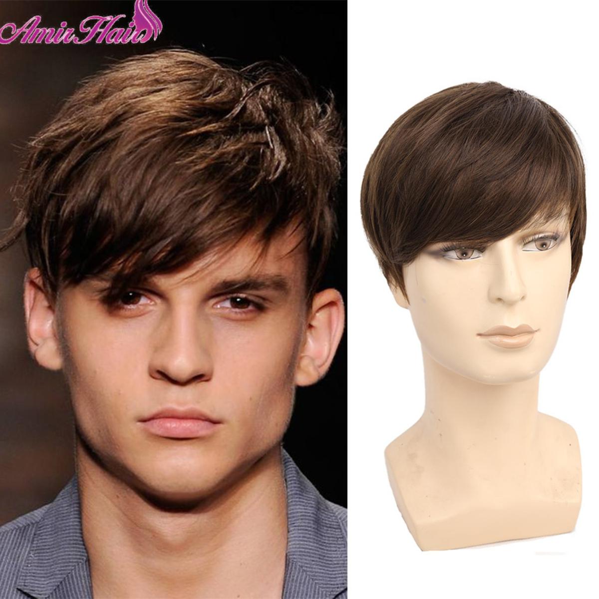 Mens real hair wigs hotsell