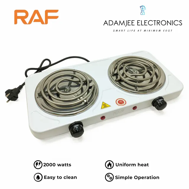 RAF Electric Stove ( double ) & Hot Plate & Cooker R.8020B – 2000w