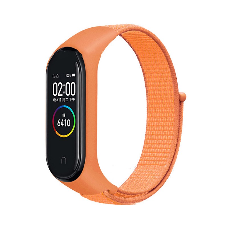 For Xiaomi Mi Band  Mi band 4 , 5 , band 6 , band 7 -Nylon Loop Strap Band  [NOT FIT TO ANY OTHER BAND or Copy Band]