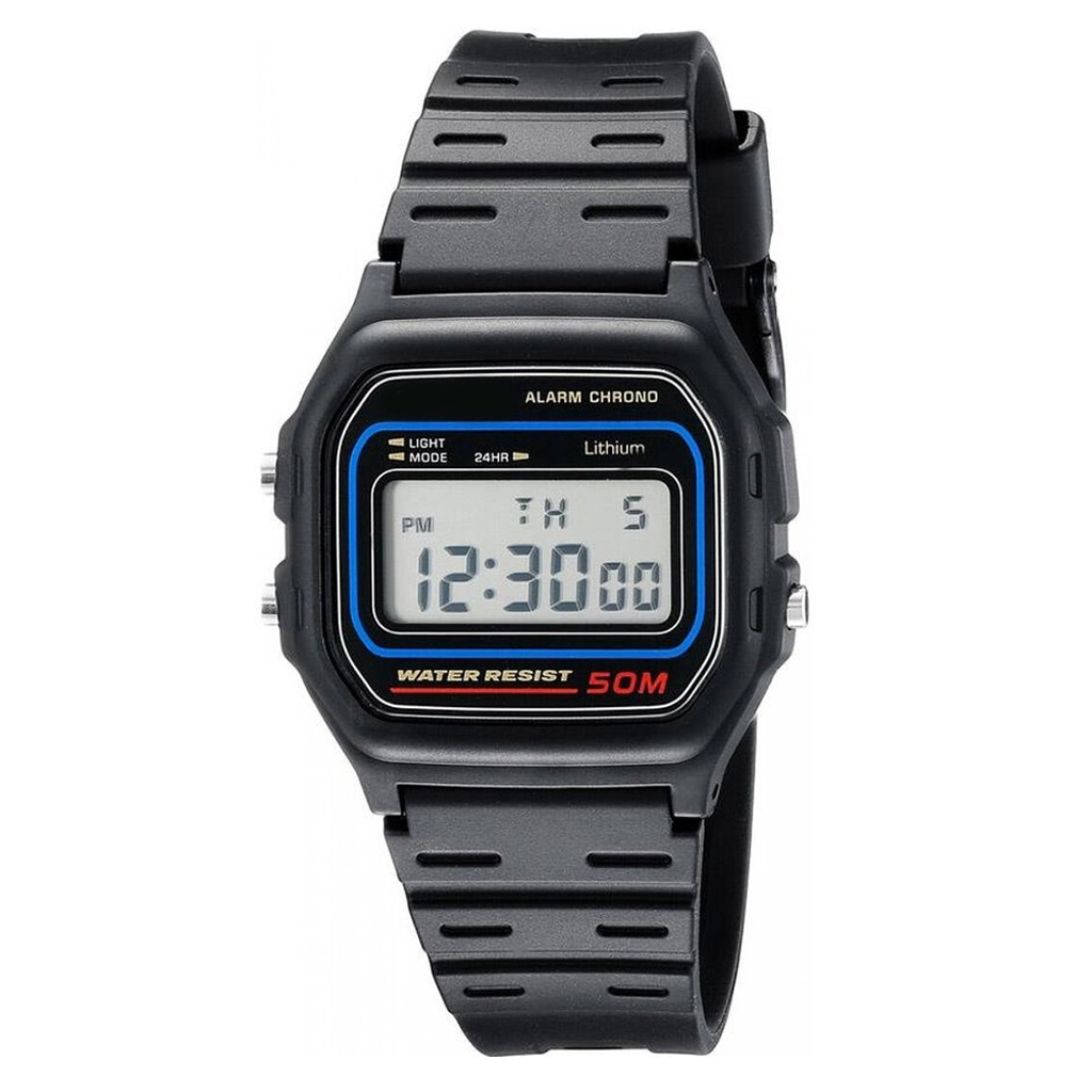 Vintage Black Classic Digital Wrist Watch