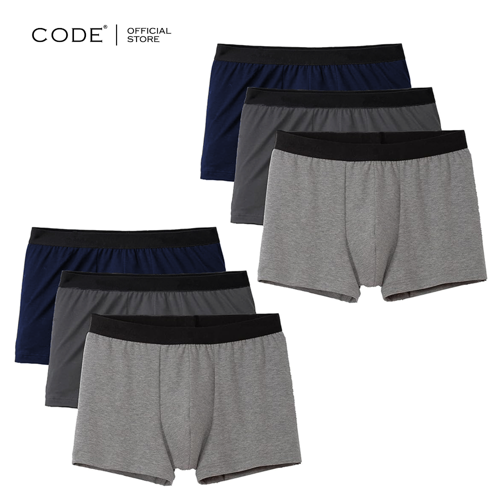 Code Boxer For Men Pack Of 6 - Underwear For Men - Underwear - Boxers For Men - Boxer - Mens Underwear - Boxers For Boys - Under Garments For Men - Under Wear - Random Colors