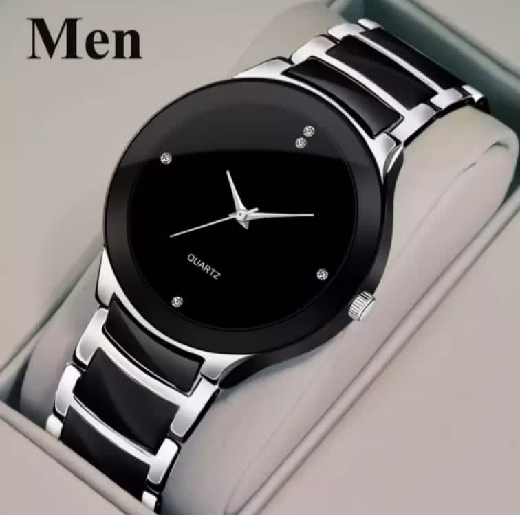 Round Stylish Stainless Steel Analog Quartz Watches For Man