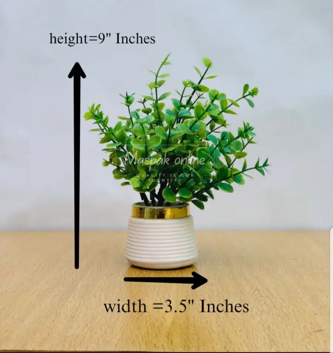New Artificial Wild Plant With black / White Pot For Home And Office Decoration Flowers For Home Decor