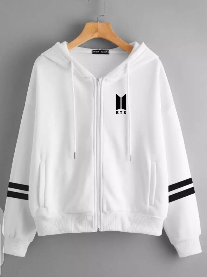 White hot sale bts hoodie