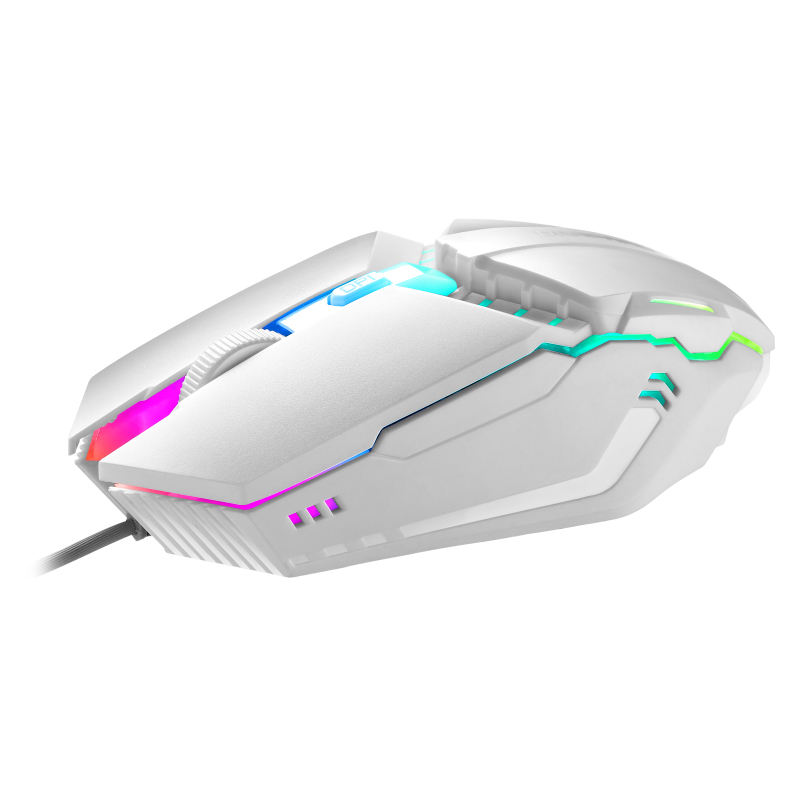 AOQELO AMG2 Wired RGB Gaming Mouse – Mechanical Wind, Noiseless, Anti-Slip Gaming Design