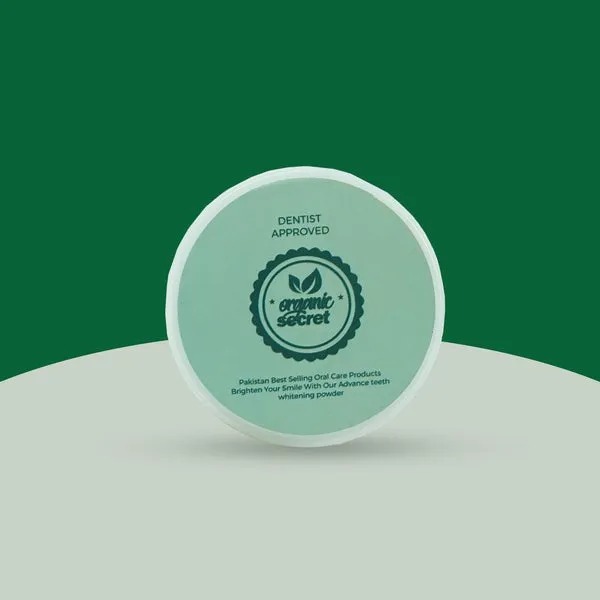 Organic Secret Teeth Whitening Powder | Natural Teeth Cleaning Powder | Fresh Breath Oral Care | Gentle Daily Use | Bright Smile Formula