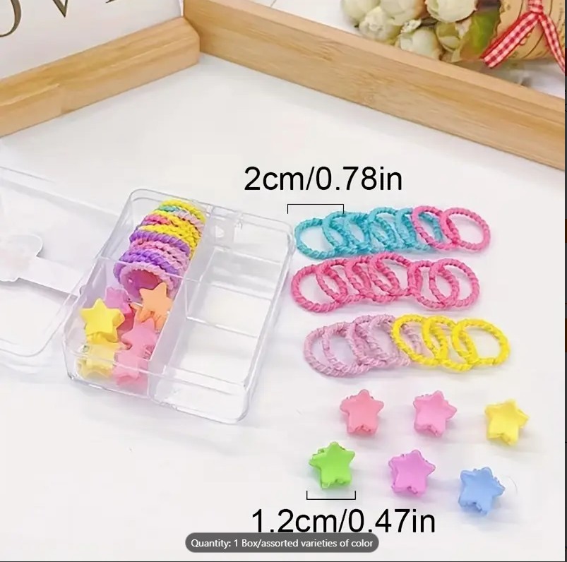 Children's Cute Candy Cartoon Rubber Bands & Girls Colorful Elastic Hair Bands - Lovely, Durable, and Sweet Hair Accessories for Kids, Ponytails, Braids, and More | High Elastic Hair Ties with Cartoon & Animal Designs, Stickers, and Mixed Styles