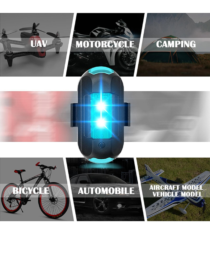 For Drone Strobe Light Lightweight Flash Signal Lamp For RC Aircraft Car Bike
