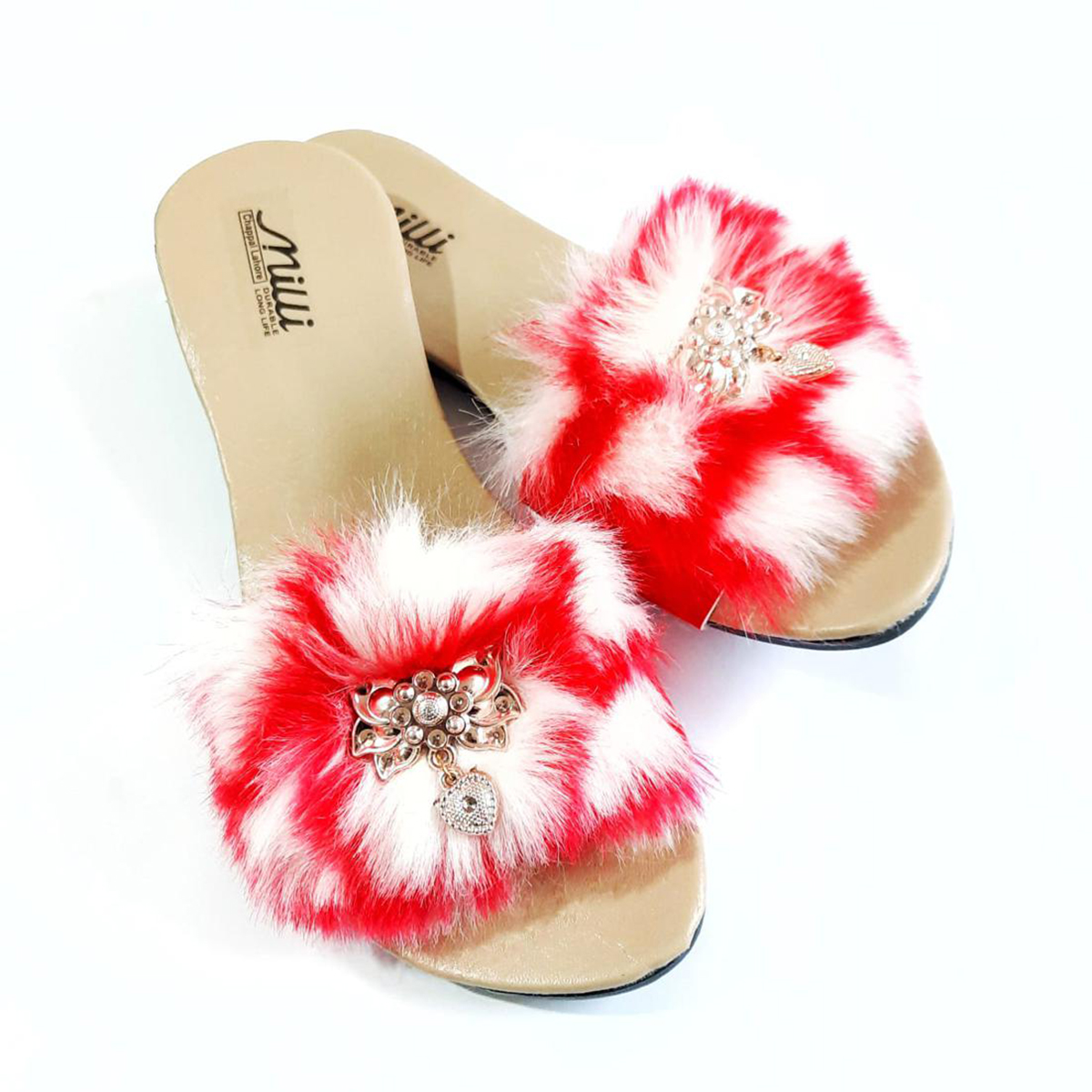 Aneesa Collections 427 Stylish omfortable Cotton Material and Trendy Design Flat Sandals for Women
