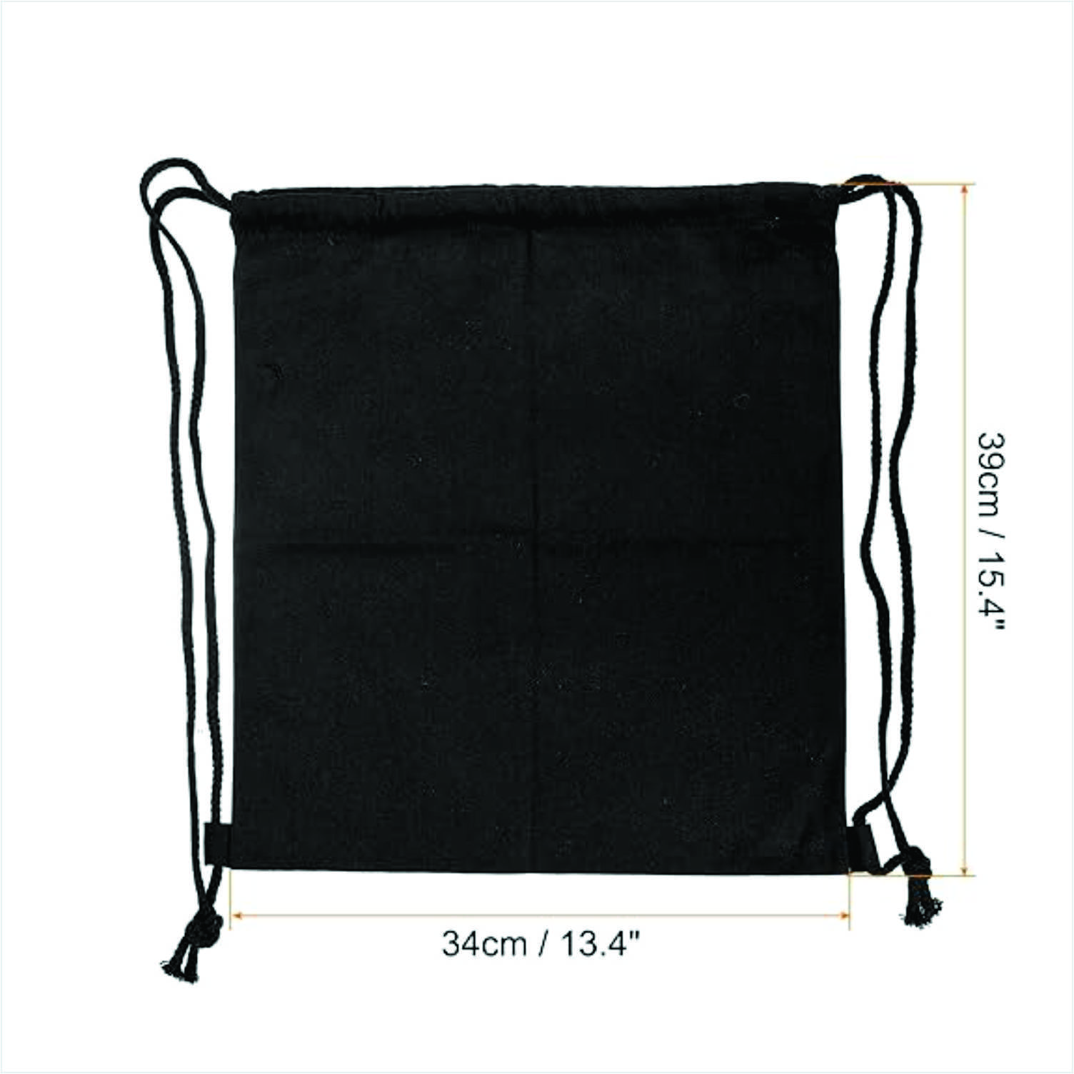 Printed Cotton Drawstring Backpack Gym Sack Canvas Cinch Sport for Men, Women Bags