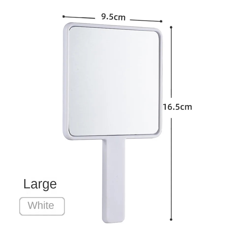 1PC Handheld Makeup Mirror Round Makeup Vanity Mirror with Handle Hand Compact Mirror Cosmetic Mirror for Women