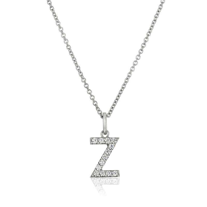 Silver Stainless Steel Alphabet Necklace/Locket/Pendants for Girls & Women with Chain - A to Z Your Name Alphabets
