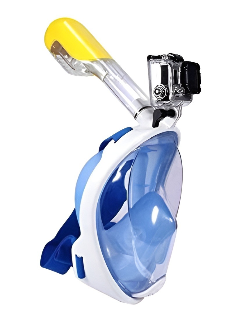 Full Face Snorkel Mask, 180 Degree Panoramic View Anti-Fog Anti-Leak ...