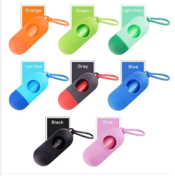 01 Dispenser + 05 Rolls Disopsable Baby Diapers Bag Box Kit Portable Baby Diapers Platics Bags Pet Waste Bag Box Kit Portable Baby Diapers Platics Bags Rubbish Bags Garbage Bag Removable Box Nappy Bag with Rope/hooks