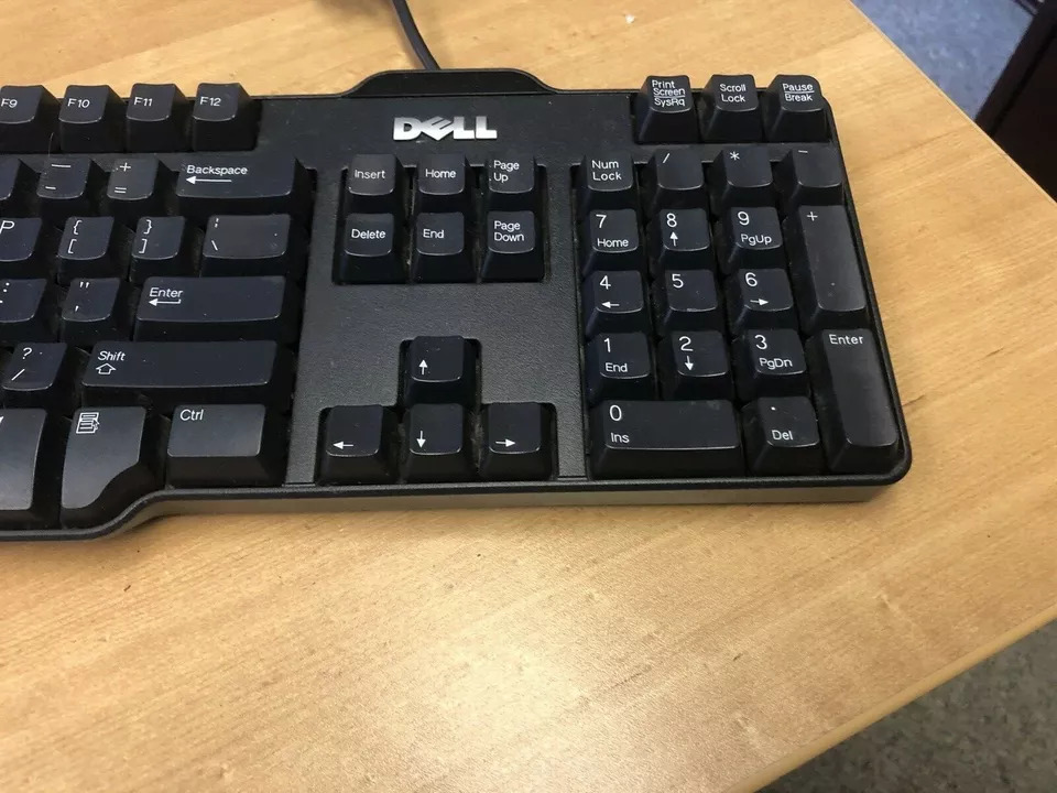 Delle (Sk-8115) USB Wired Keyboard | Genuine Black with Premium Packing