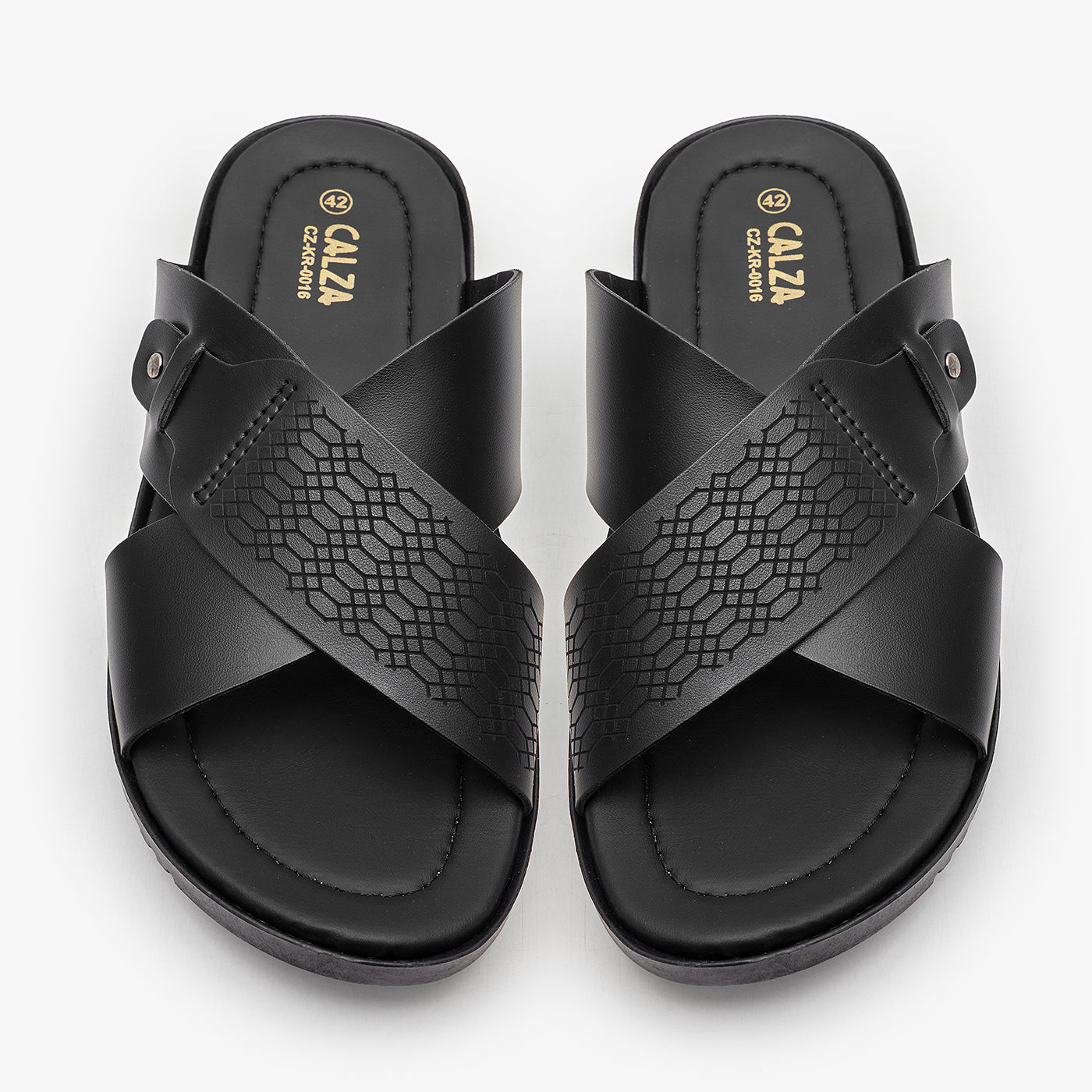 Calza BLACK Mens Chappal For Men - SS26