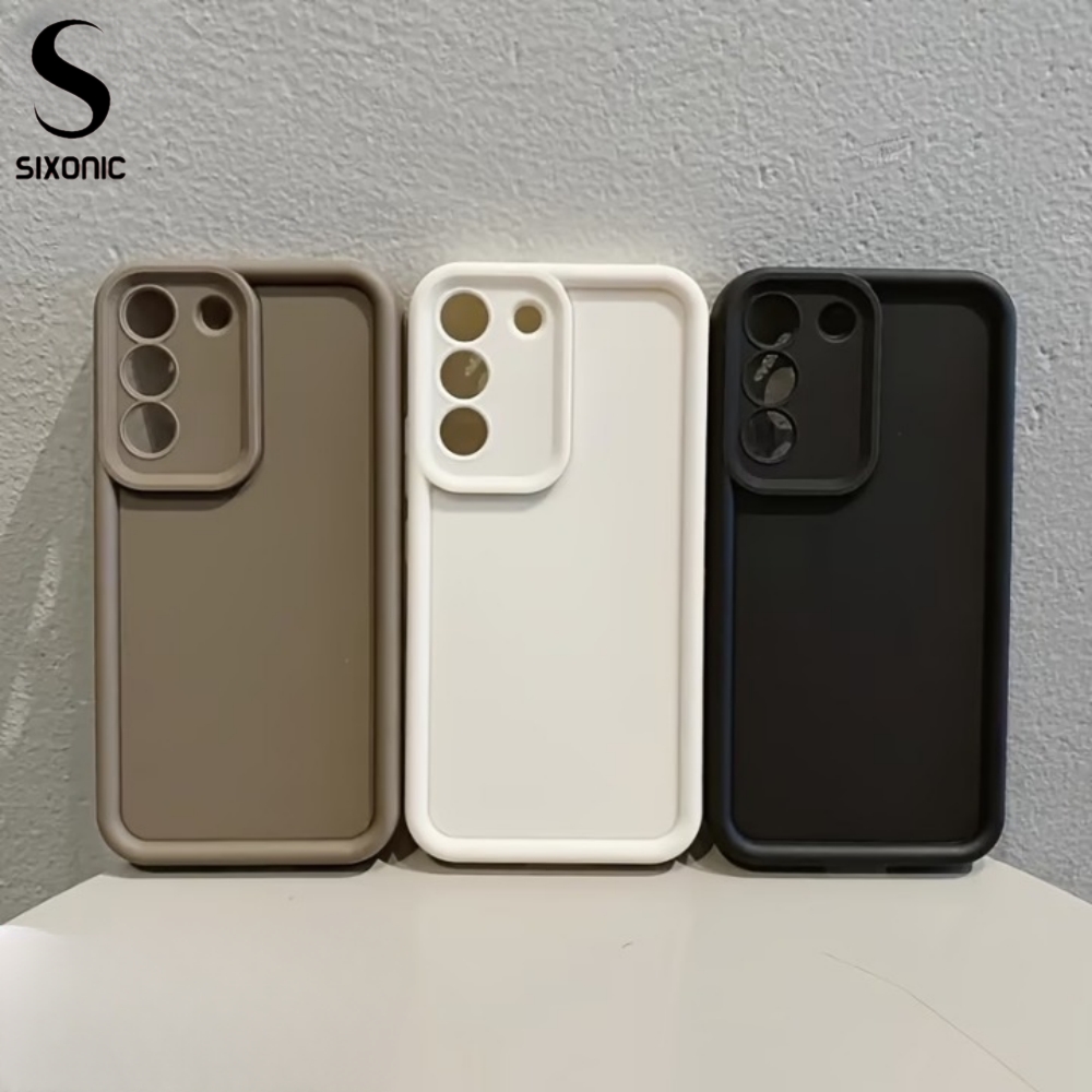 [S21 FE] Sixonic Candy Silicone Cover For Samsung Galaxy S21 FE Shockproof Soft TPU Back Cover With Camera Lens Protection S21 FE Cover